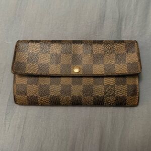 Louis Vuitton Brown Checkered Wallet